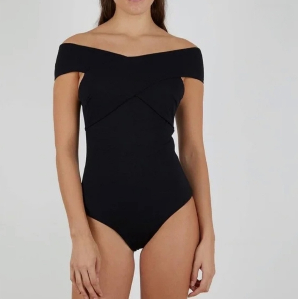 Abercrombie & Fitch Sage Green Bodysuit & Off Shoulder Bodysuit
